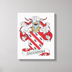 Toile Castaneda Family Crest