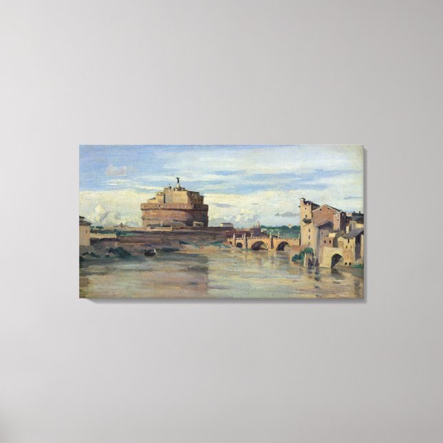 Toile Castel Sant'Angelo et le Tibre, Rome (Recto)