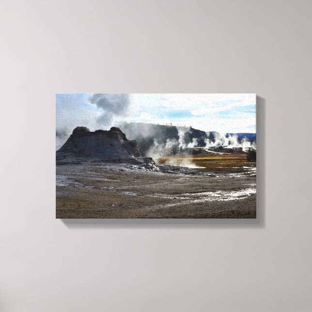 Toile Castle Geyser et Upper Geyser Basin, Yellowstone (Recto)