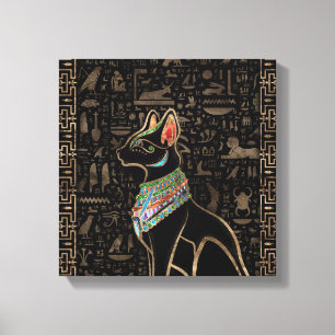 Toile Cat égyptien - Bastet