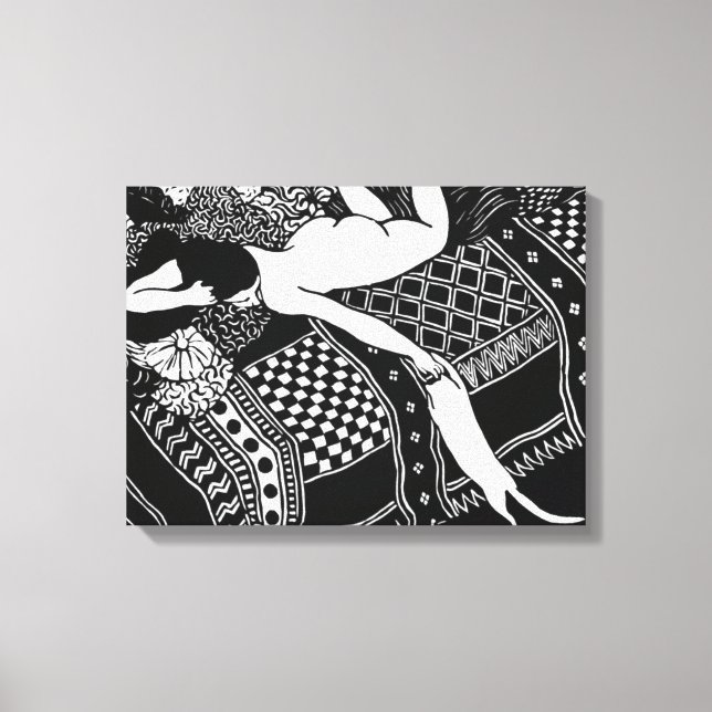 Toile Cat Felix Vallotton Lady Bed Laziness La Paresse (Recto)