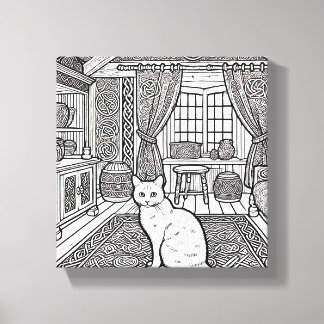 Toile Cat gras et facile #21