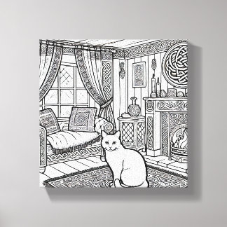 Toile Cat gras et facile #24