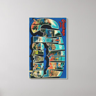 Toile Catalina Island, Californie - Grande Lettre