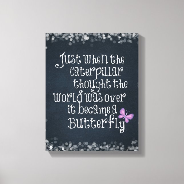 Toile Caterpillar Inspirationnel (Recto)