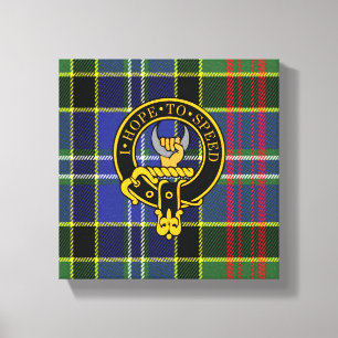 Toile Cathcart Scottish Crest et Tartan Canvas