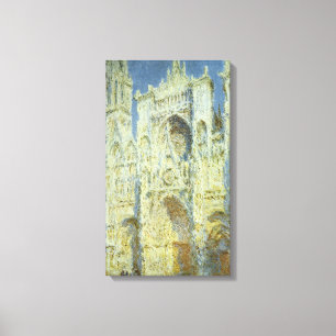 Toile Cathédrale de Rouen, façade ouest, soleil, Claude