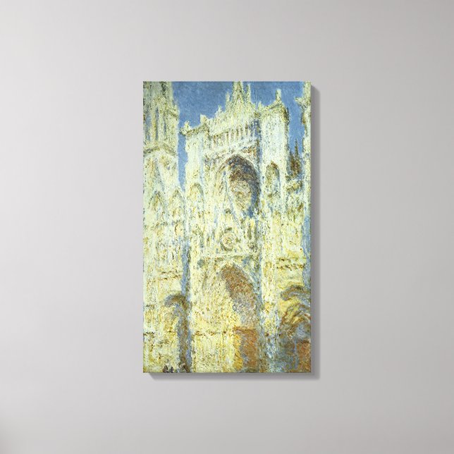 Toile Cathédrale de Rouen, façade ouest, soleil, Claude  (Recto)