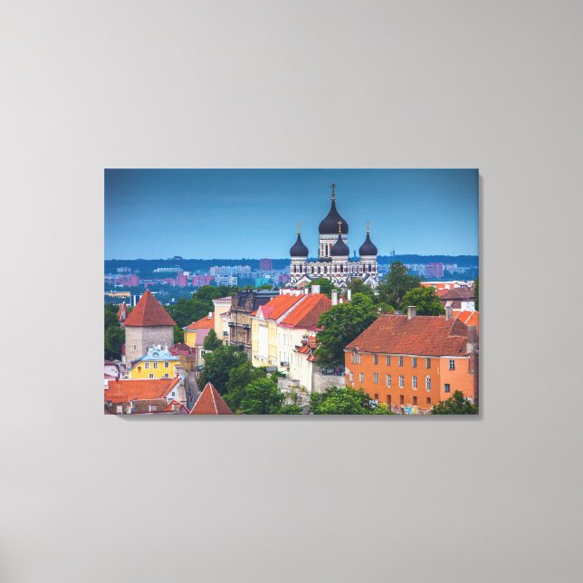 Toile Cathédrale et cityscape | Estonia (Recto)