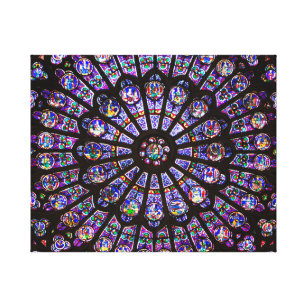 Toile Cathédrale Notre-Dame de Paris Rose