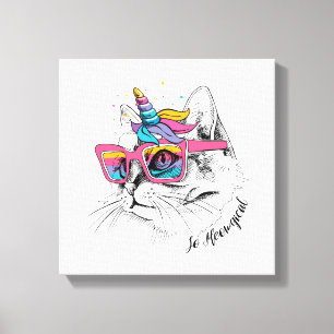 Toile Caticorn ainsi Meowgical