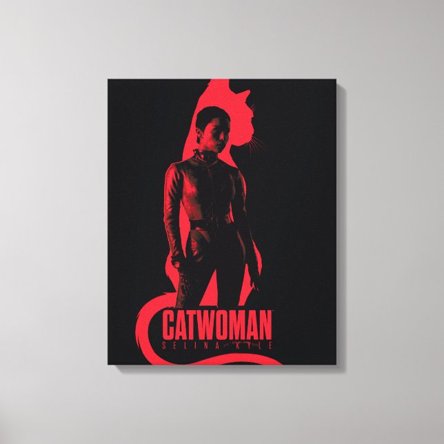 Toile Catwoman Selina Kyle Chat Silhouette (Recto)