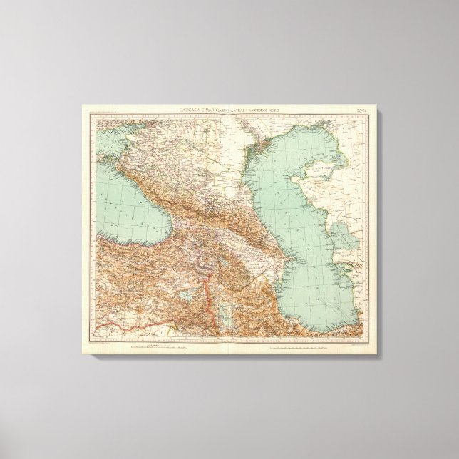 Toile Caucasia 7374, Mer Caspienne (Recto)