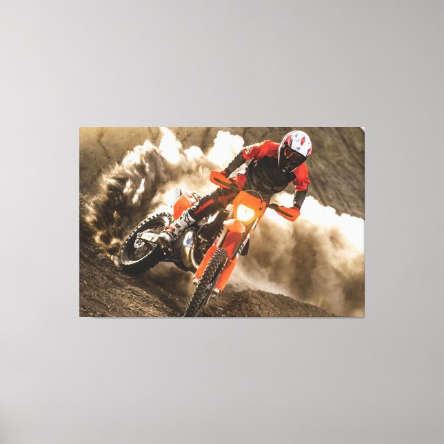 Toile Cavalier de Motocross (Recto)
