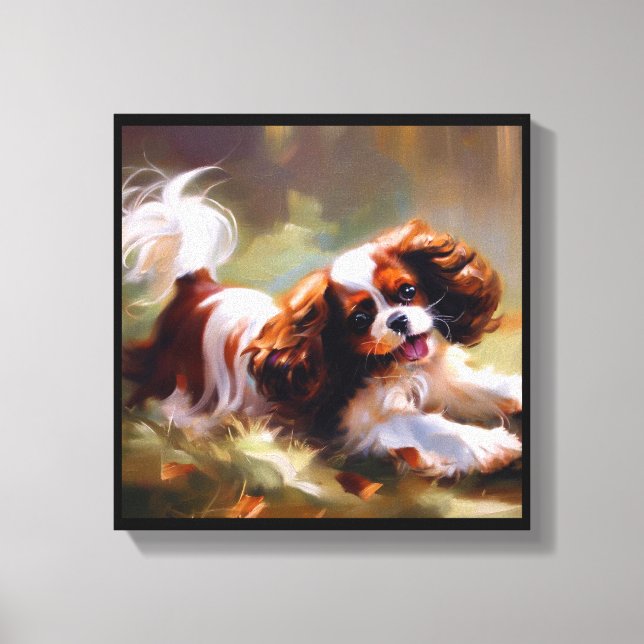 Toile Cavalier King Charles Spaniel Chien (Recto)