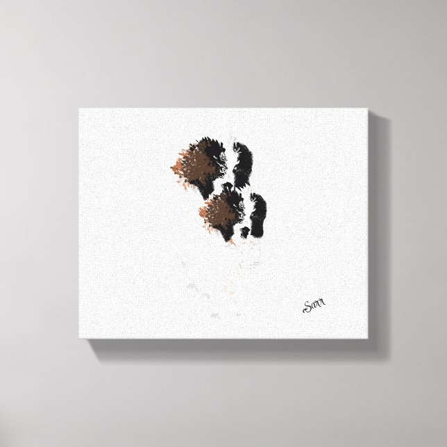 Toile Cavvas Art : Pris Dans Un Blizzard (Recto)