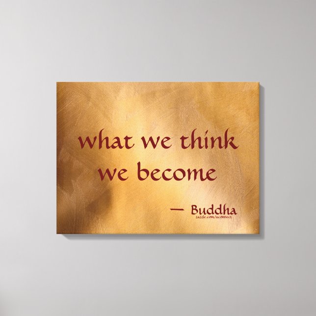 Toile Ce que nous pensons, nous devenons (Recto)