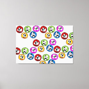 Toile ceinture noire enveloppée d'arts martiaux de