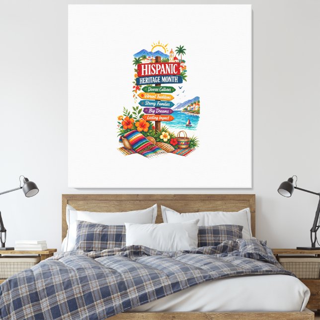 Toile Célébration côtière du Mois du patrimoine hispaniq (Insitu(Chambre))
