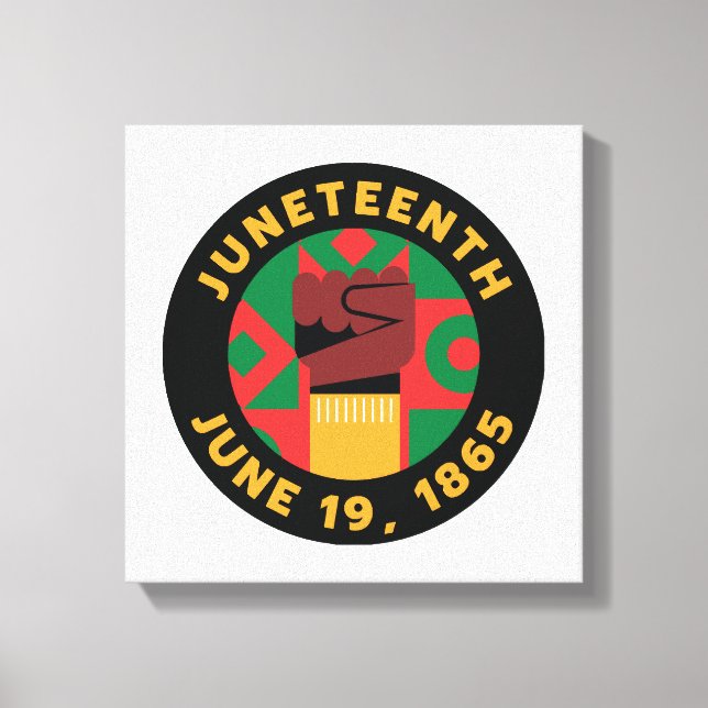 Toile Célébration de Juneteenth commémorant la liberté e (Recto)