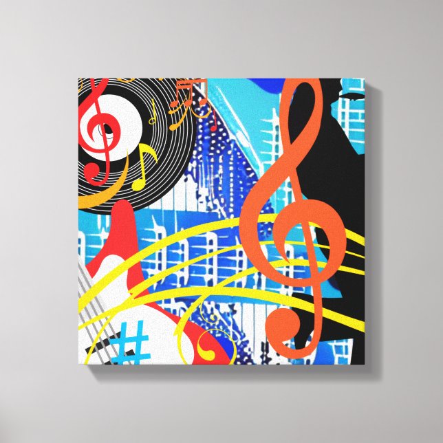 Toile Célébration de la musique (Recto)