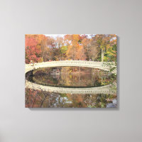 Central Park - Bow Bridge - Canvas d'automne Impri