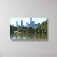 Central Park Lake New York City Skyline Photo