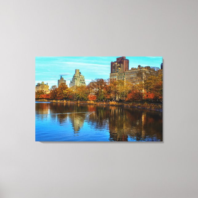 Toile Central Park Skyline en automne (Recto)