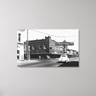 Toile Centralia, photographie de rue principale de vue