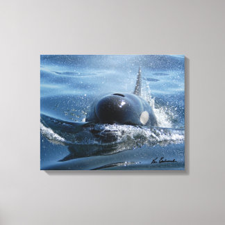 Toile Centre de recherche sur les baleines - Imprimé sur