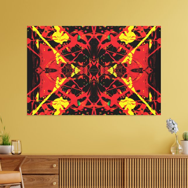 Toile Centre volcanique éclaboussure 60x40 (Insitu(Salon))