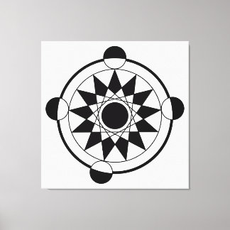 Toile Cercle de culture géométrique futuriste Mandala