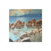 Cercle de Stones Lake Tahoe Impressionnisme