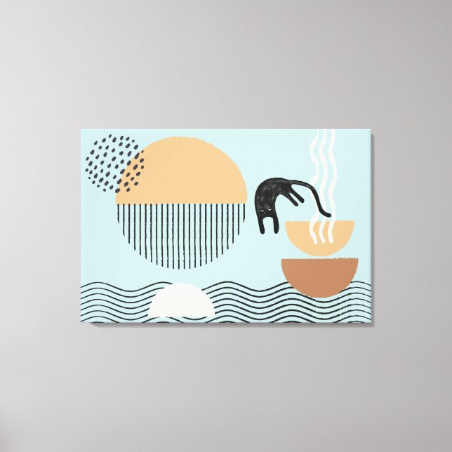 Toile Cercles Abstraits Cat 9 Canvas Imprimer (Recto)