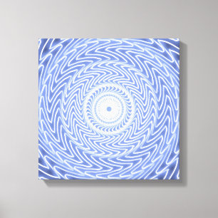 Toile Cercles bleus tourbillonner motif