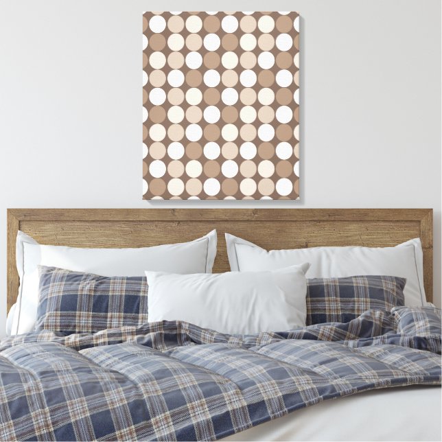 Toile Cercles géométriques de terre neutre chaude (Insitu(Chambre))