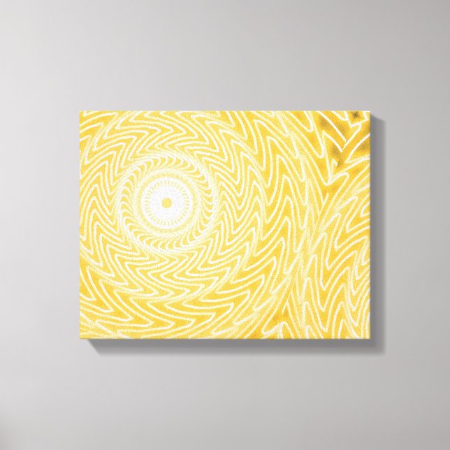 Toile Cercles jaunes motif (Recto)