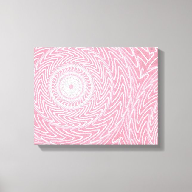Toile Cercles roses motif (Recto)