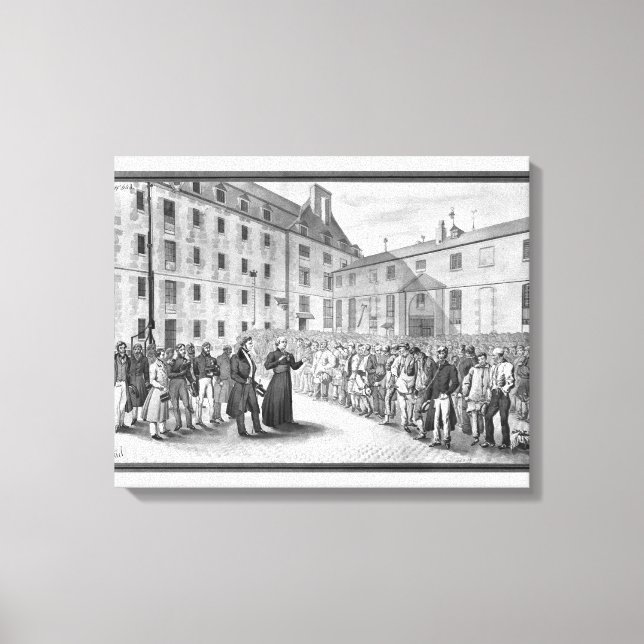 Toile Cérémonie avant le départ des condamnés (Recto)