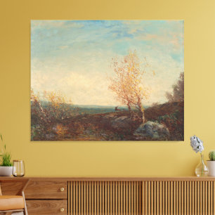 Toile Cerf Dans La Forêt De Fontainebleau Félix Ziem