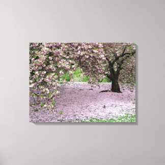Toile cerisier fleur arbre trois panneaux enveloppés toi