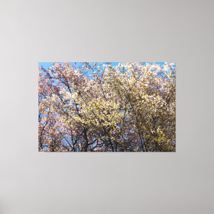 Toile Cerisiers en Fleurs au Cours d'une Chaude Journée