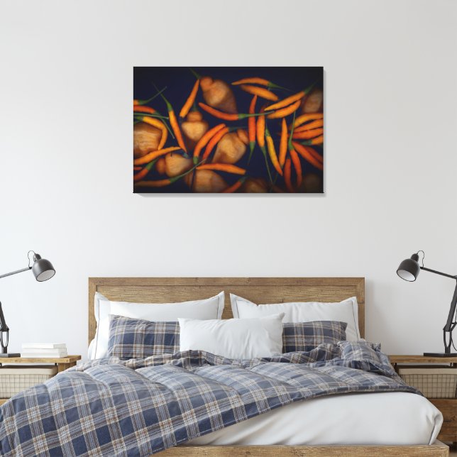 Toile Certains l'aiment piment orange chaud (Insitu(Chambre))