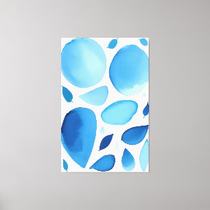 Toile Cerulean Géométrique Dream Abstrait