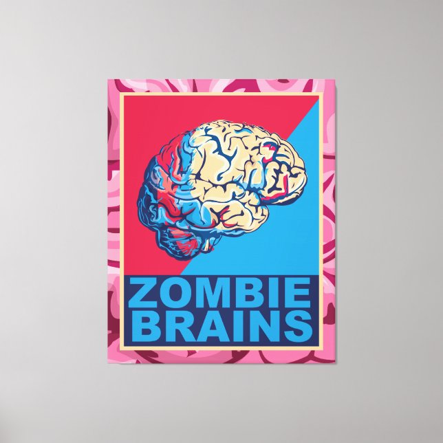 Toile Cerveau de zombie (Recto)