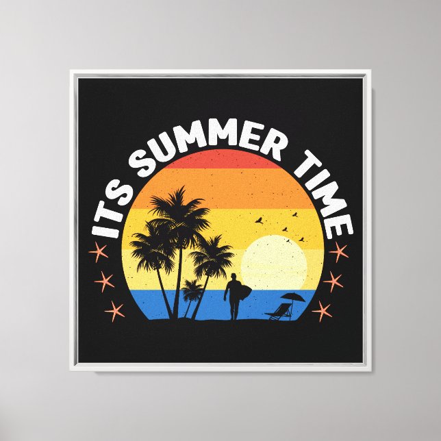 Toile C'est la conception de coucher de soleil tropical  (Recto)