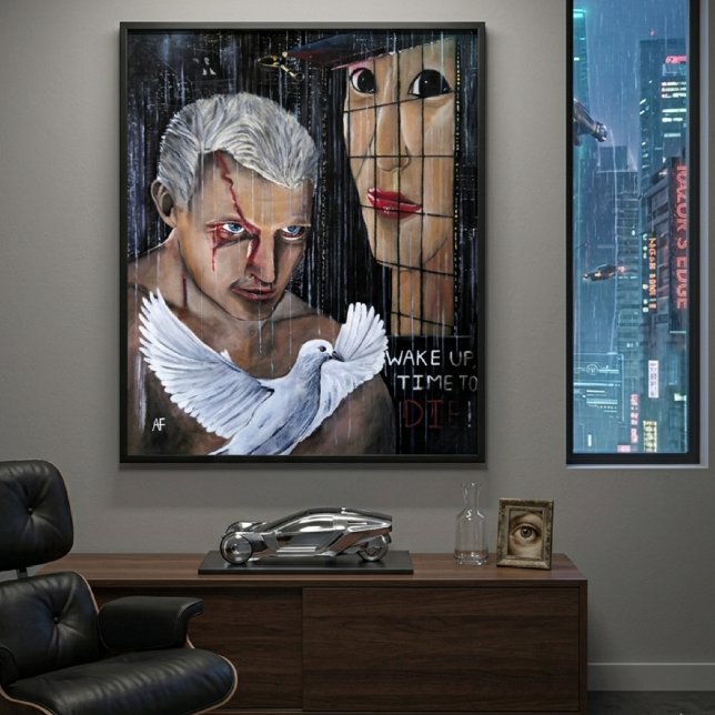 Toile C'est l'heure de mourir ! Peinture d'Alfred Fox (Créateur téléchargé)