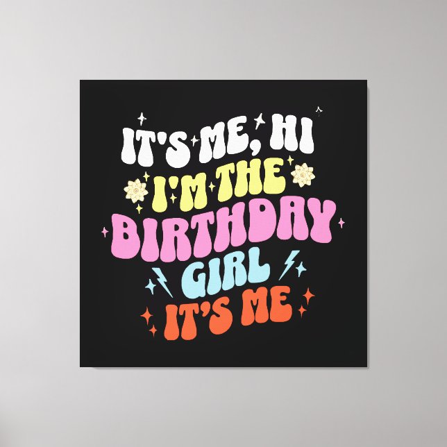 Toile C'est mon anniversaire les filles (Recto)