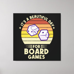 Toile C'est une belle journée pour les jeux de société d