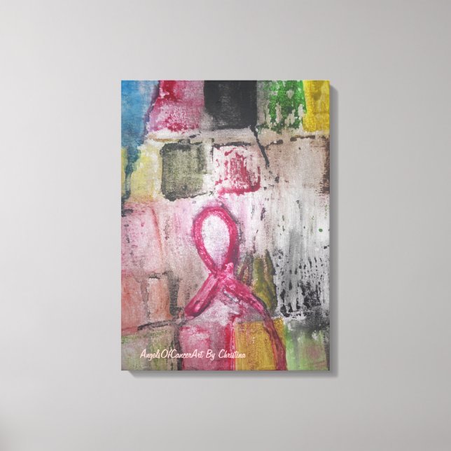 Toile Cet Art a été créé pour le soutien du cancer du se (Recto)